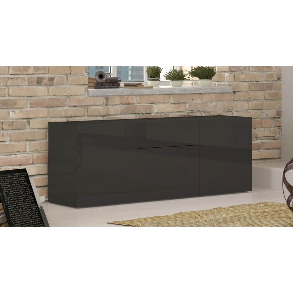 Madia 3 ante 1 cassetto per Soggiorno Moderna 170x40x35,2cm – NEXUS
