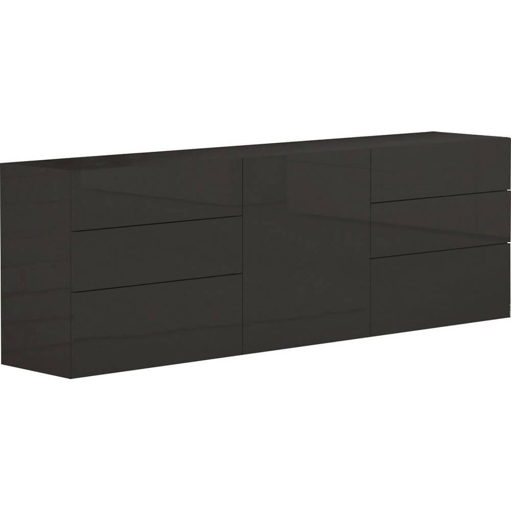 Madia 1 anta 6 cassetti per Soggiorno Moderna 170x40x35,2cm – NEXUS