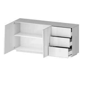 Madia moderna 2 ante e 3 cassetti 180x44x86cm – INFINITY