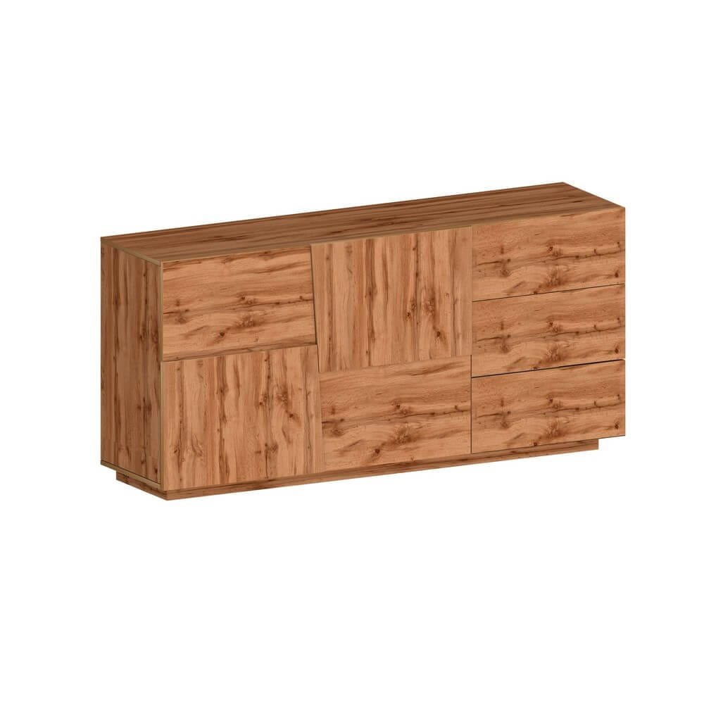 Madia moderna 2 ante e 3 cassetti 180x44x86cm – INFINITY