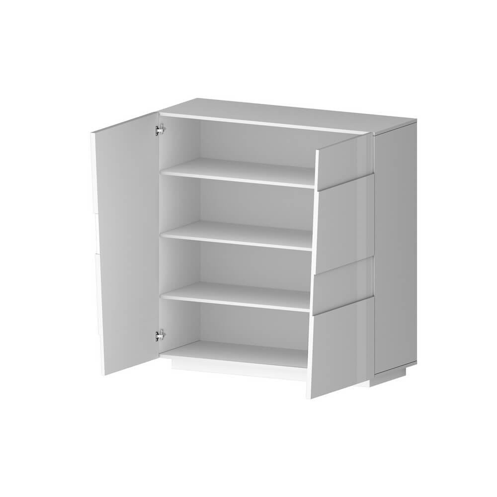 Credenza 2 ante moderna 120x44x126cm – INFINITY