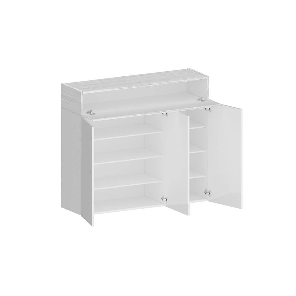 Scarpiera 3 ante un ripiano 114x35x100cm – HORIZON