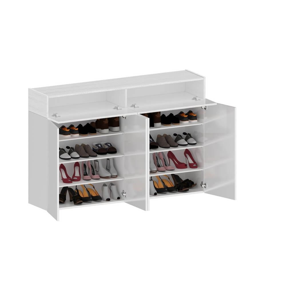 Scarpiera 4 ante 2 ripiani 152x35x100cm – HORIZON