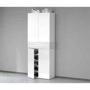 Scarpiera 4 ante un ripiano 76x35x200cm – HORIZON