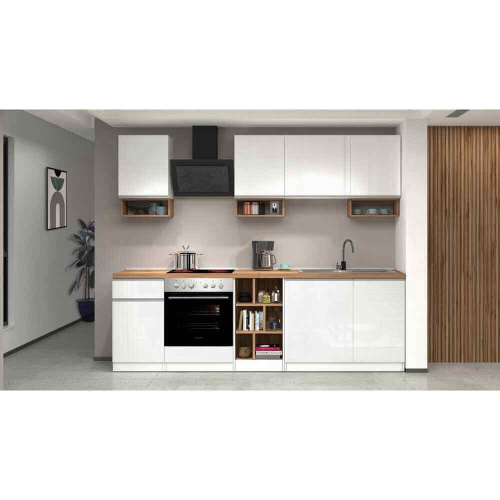 Composizione Cucina moderna 255X60-34X85-71cm – NAUTILUS