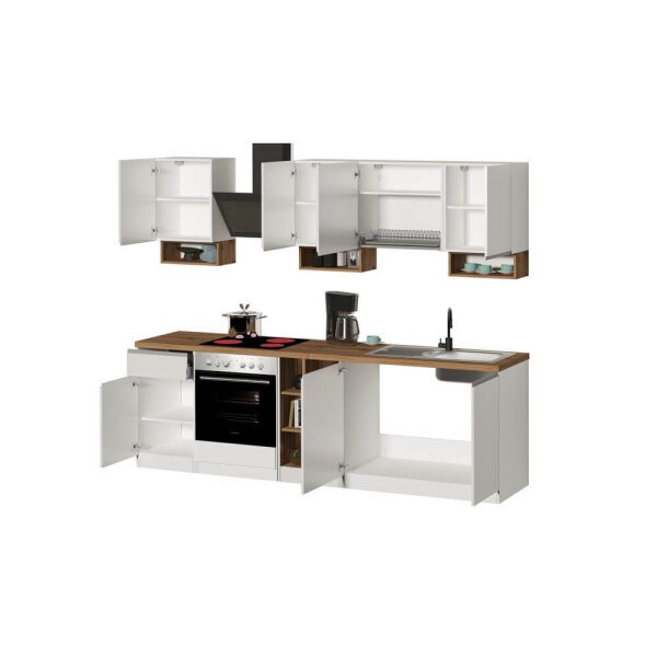 Composizione Cucina moderna 255X60-34X85-71cm – NAUTILUS