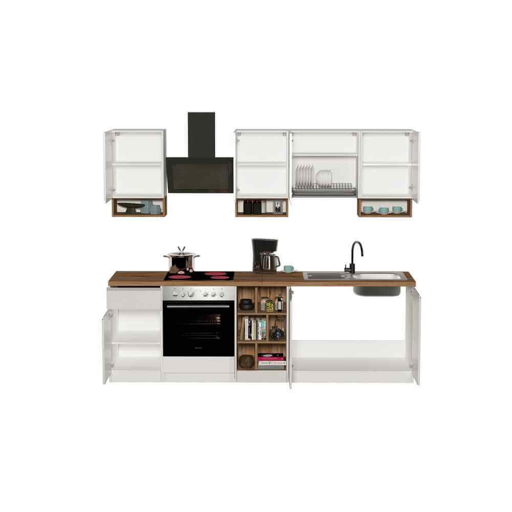 Composizione Cucina moderna 255X60-34X85-71cm – NAUTILUS