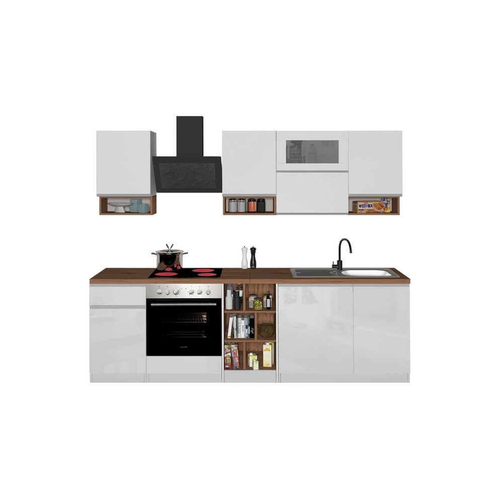 Composizione Cucina moderna 255X60-34X85-71cm – NAUTILUS