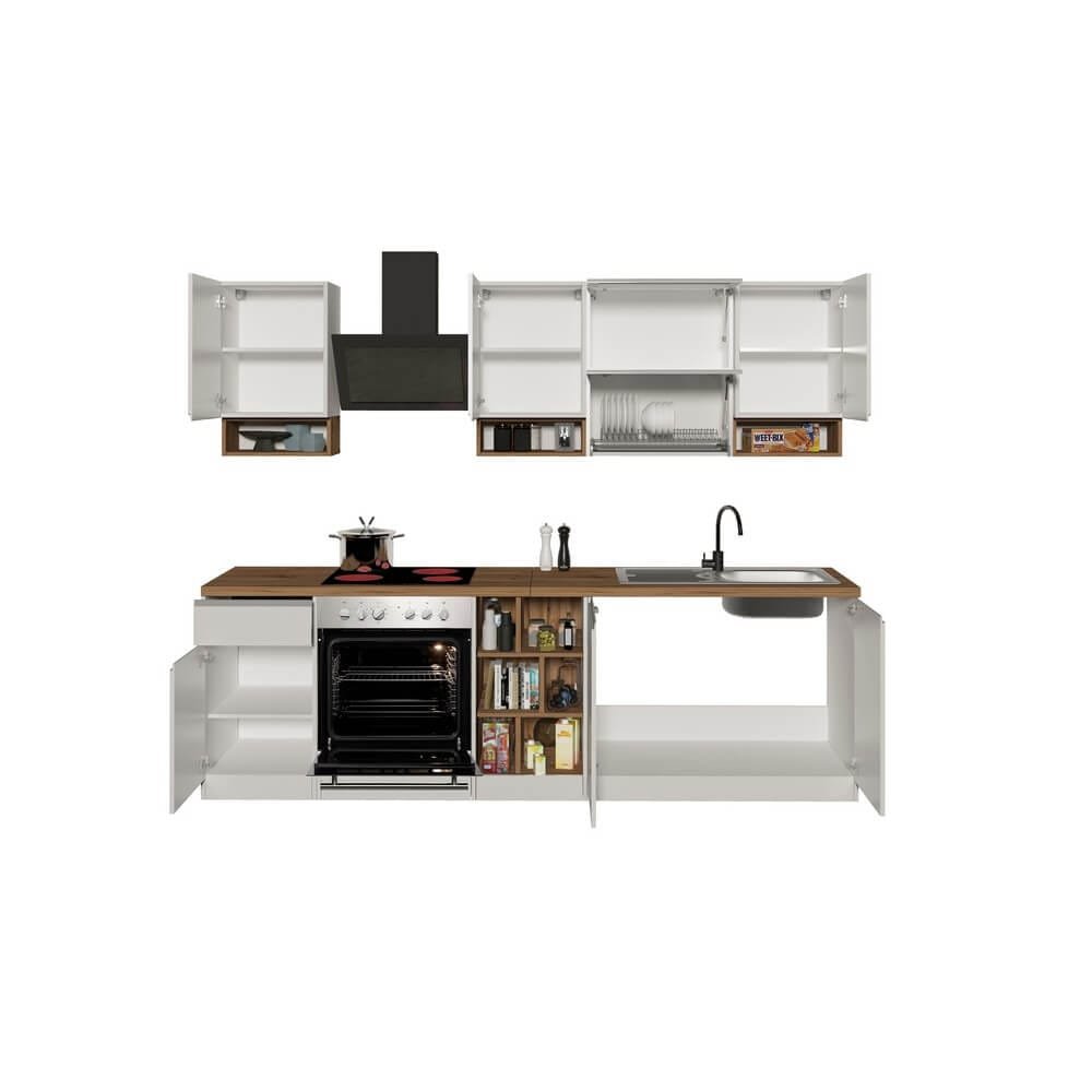 Composizione Cucina moderna 255X60-34X85-71cm – NAUTILUS
