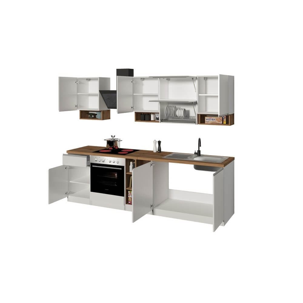 Composizione Cucina moderna 255X60-34X85-71cm – NAUTILUS