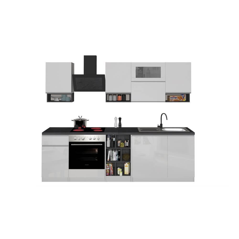 Composizione Cucina moderna 255X60-34X85-71cm – NAUTILUS