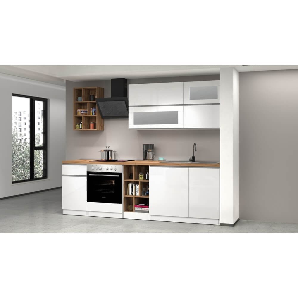 Composizione Cucina moderna 255X60-34X85-71cm – NAUTILUS