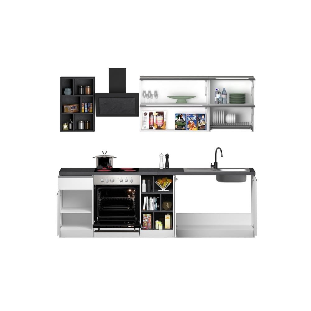 Composizione Cucina moderna 255X60-34X85-71cm – NAUTILUS