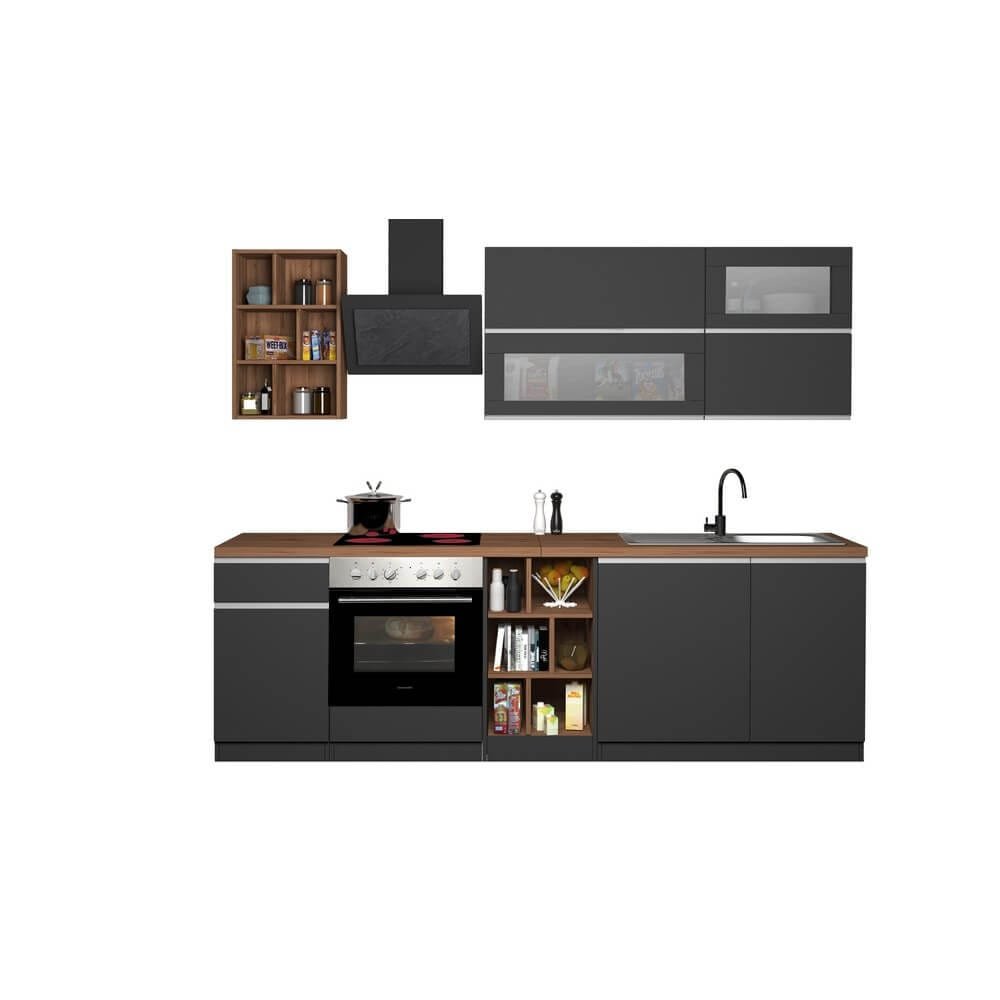 Composizione Cucina moderna 255X60-34X85-71cm – NAUTILUS