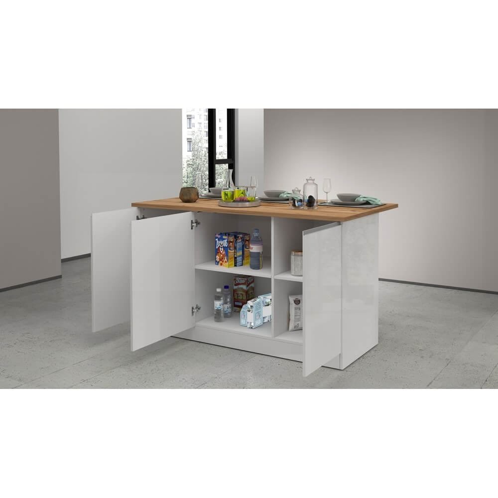 Isola da Cucina 3 Ante 155X90X90cm – NAUTILUS