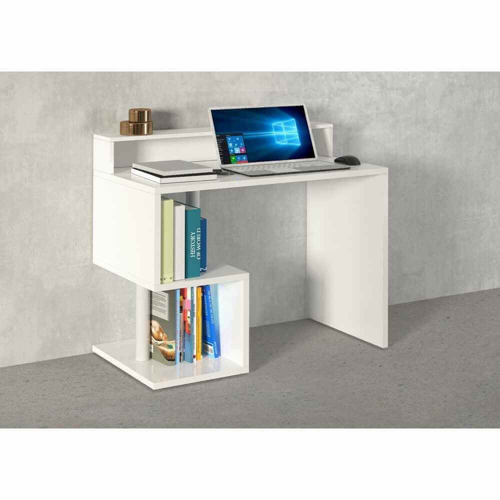 Scrivania con sopralzo e ripiano 100x50x92,5cm – HERMES