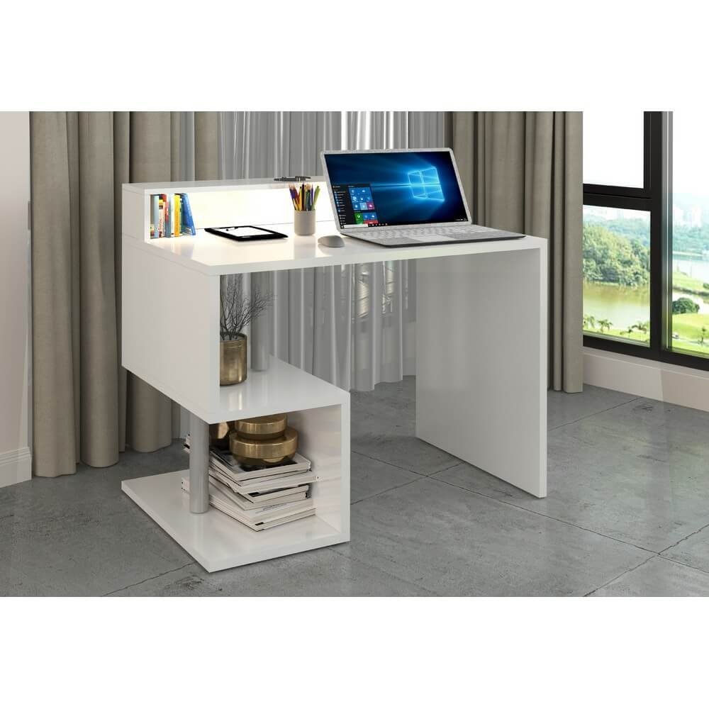 Scrivania con sopralzo e ripiano 100x50x92,5cm – HERMES