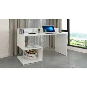 Scrivania con sopralzo e ripiano 140x60x92,5cm – HERMES