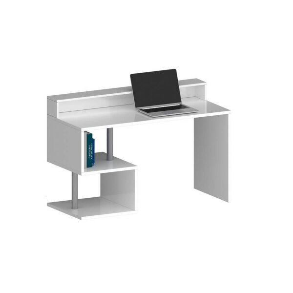 Scrivania con sopralzo e ripiano 140x60x92,5cm – HERMES