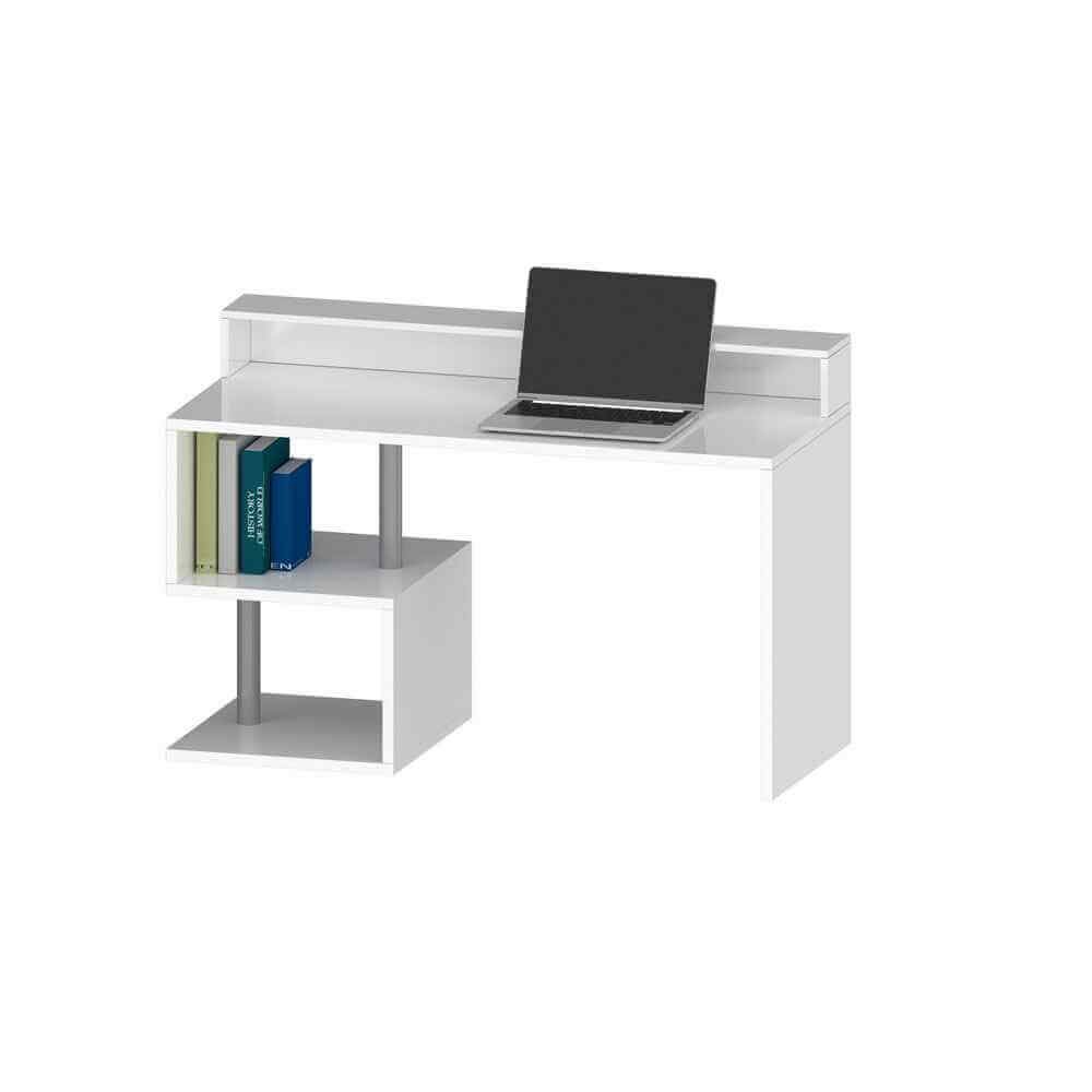 Scrivania con sopralzo e ripiano 140x60x92,5cm – HERMES