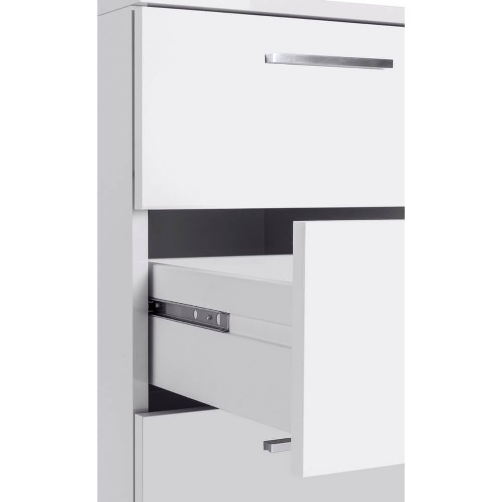 Scrivania con sopralzo e cassettiera 3 cassetti 160x60x90cm – NOVA