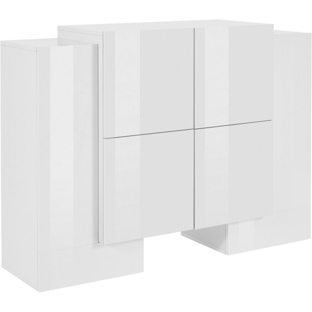 Madia 6 ante per Soggiorno Moderna 130×35/45x100cm – APEX