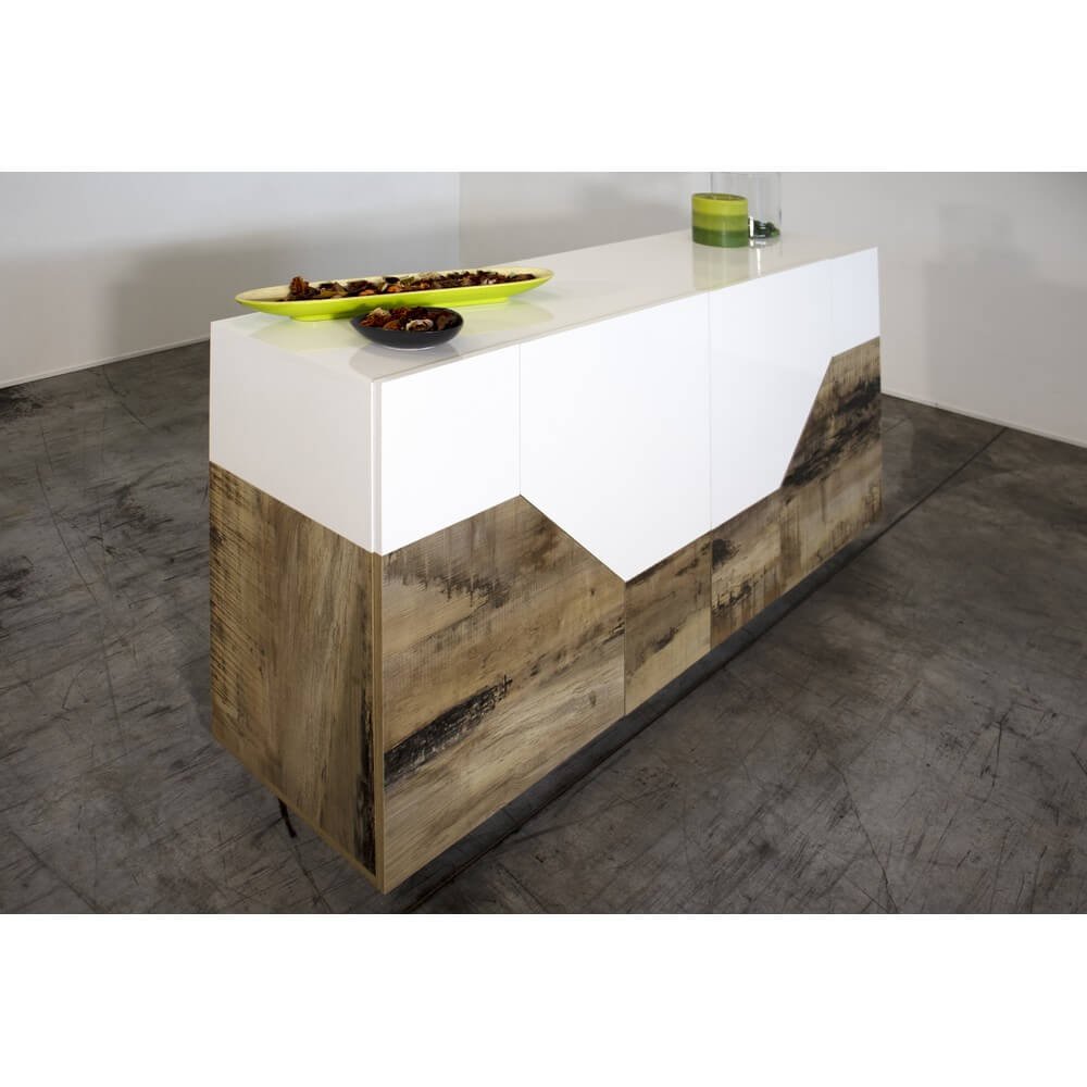 Madia 4 ante per Soggiorno Moderna 158,5x43x86cm – NEBULA