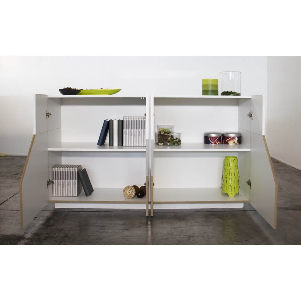 Madia 4 ante per Soggiorno Moderna 158,5x43x86cm – NEBULA