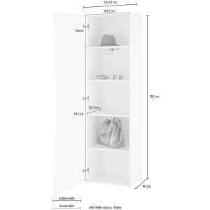 Armadio Guardaroba Moderno 63x40x187,2cm – ARCANE