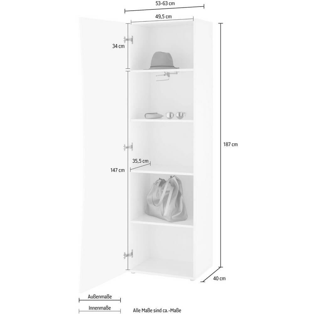 Armadio Guardaroba Moderno 63x40x187,2cm – ARCANE