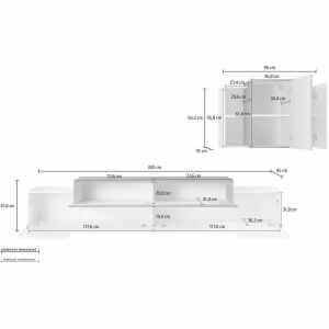 Mobile Porta Tv Moderno 280x45x180cm – CELESTIA