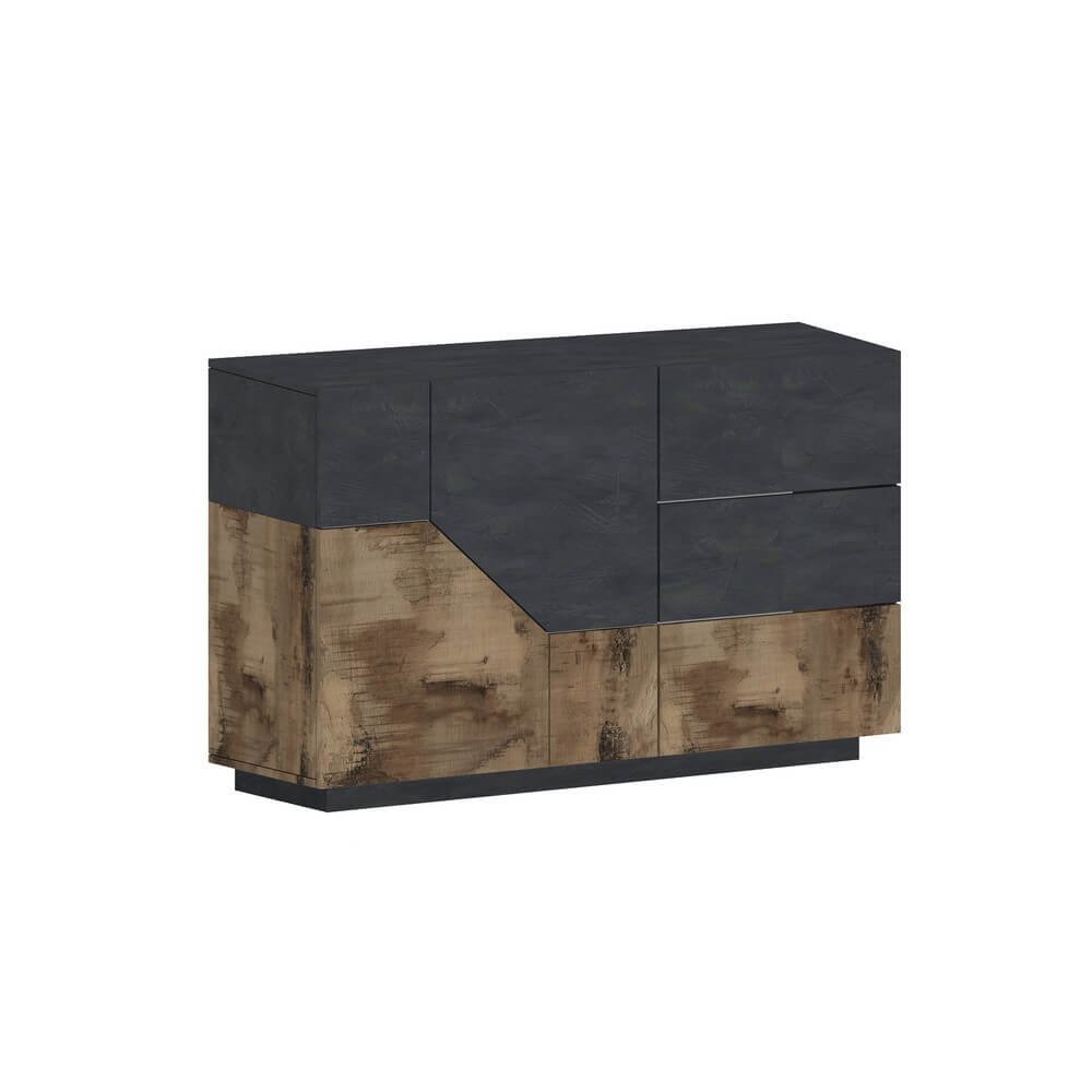 Madia 2 ante 3 cassetti per Soggiorno Moderna 140x43x86cm – NEBULA