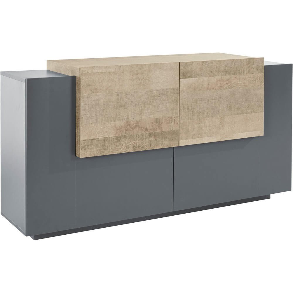 Madia 2 ante 4 cassetti per Soggiorno Moderna 160×40/45x86cm – ZENITH