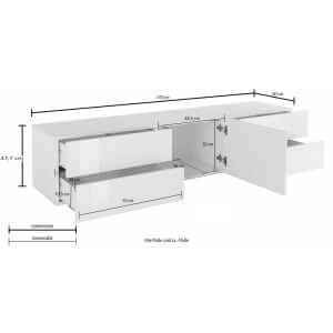Mobile Porta Tv Moderno 170x40x47,7cm – NEXUS