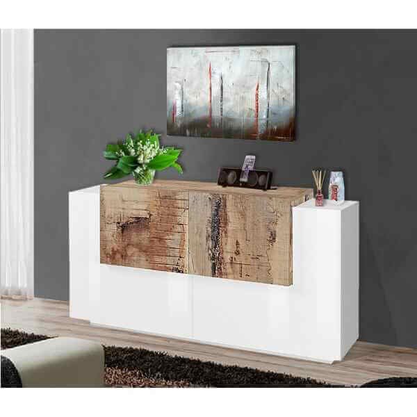 Madia 4 ante per Soggiorno Moderna 160×40/45x86cm – ZENITH