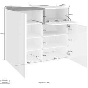 Scarpiera Moderna 3 Ante 80x40x80,1cm – CASSIOPEA