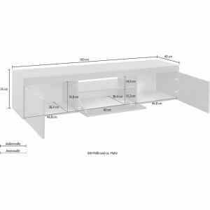 Mobile porta tv 2 ante con un’anta 160 160x40x35cm – SOLSTICE