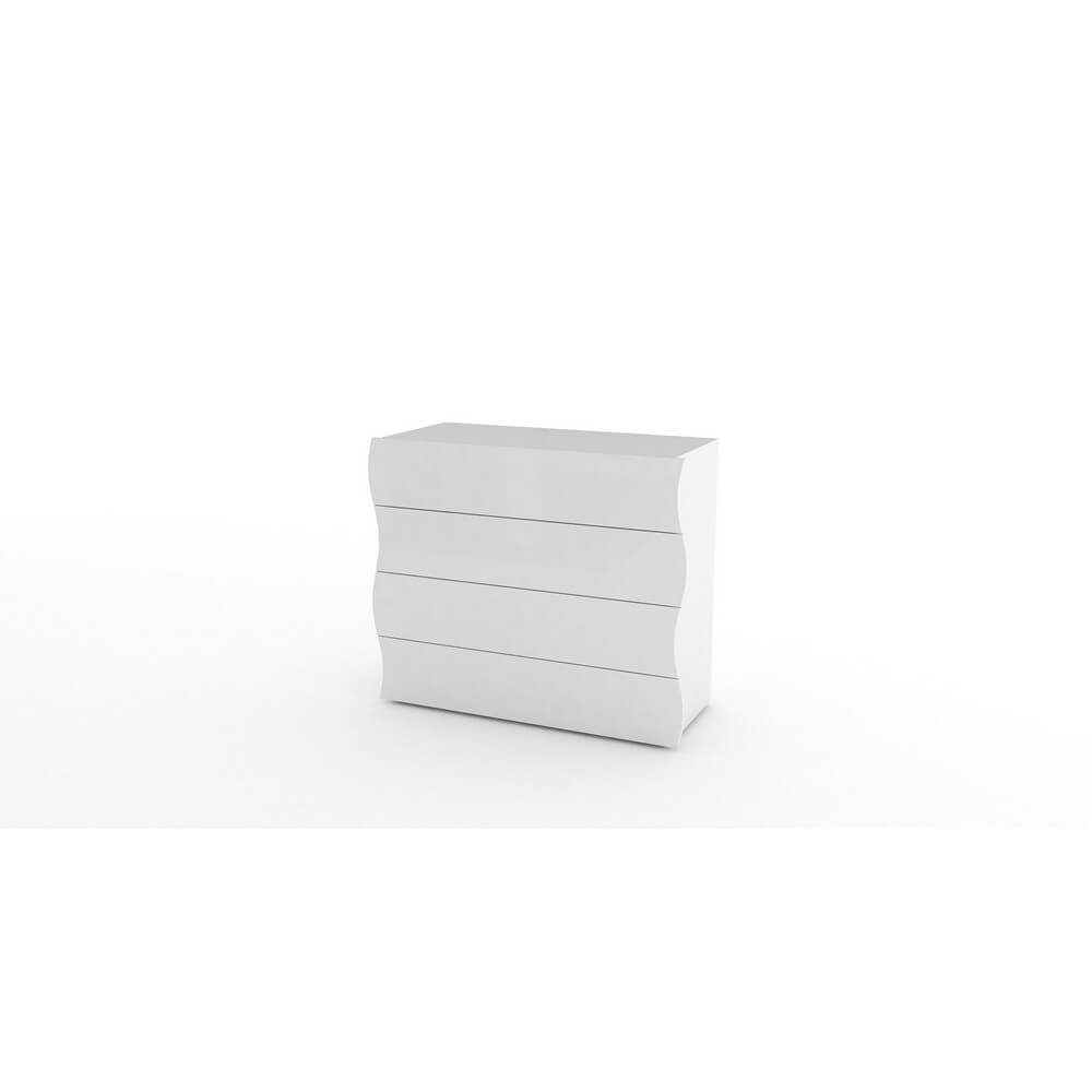 Comò Moderno per Camera Da Letto Con 4 Cassetti 98x40x81,5cm – APOLLO