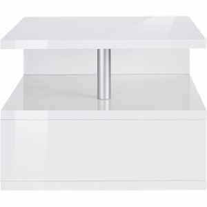 Tavolino da caffè doppio ripiano 55x55x41,5cm – ASTRA