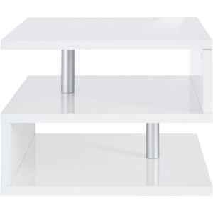 Tavolino da caffè doppio ripiano 55x55x41,5cm – ASTRA