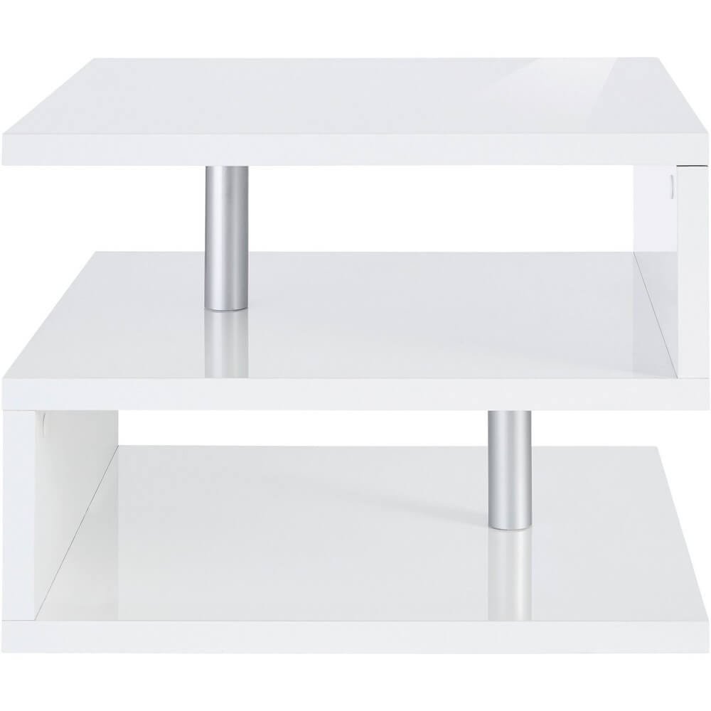 Tavolino da caffè doppio ripiano 55x55x41,5cm – ASTRA