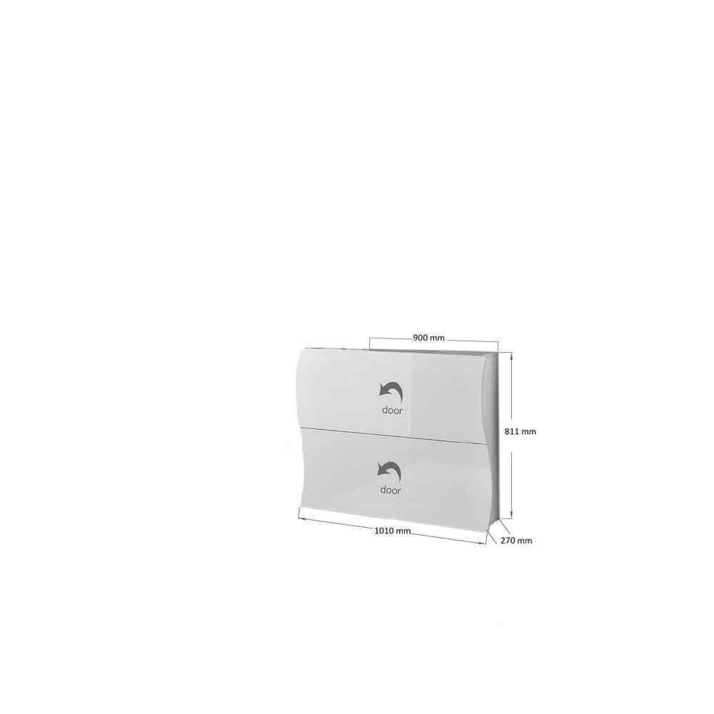 Scarpiera Moderna 2 Ante 101×26,6×81,5cm – APOLLO