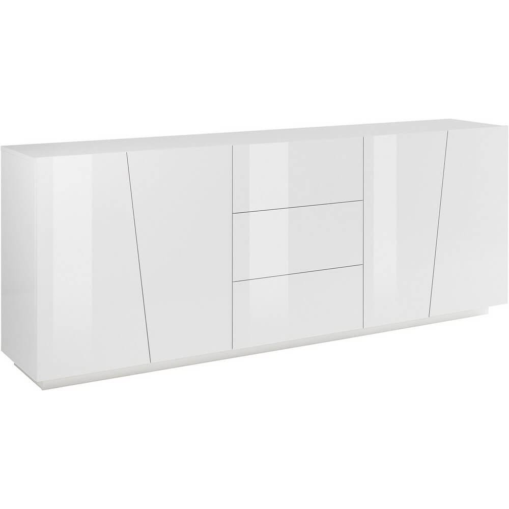 Madia per Soggiorno Moderna con 4 ante e 3 cassetti 220x43x86cm – GALAXIA