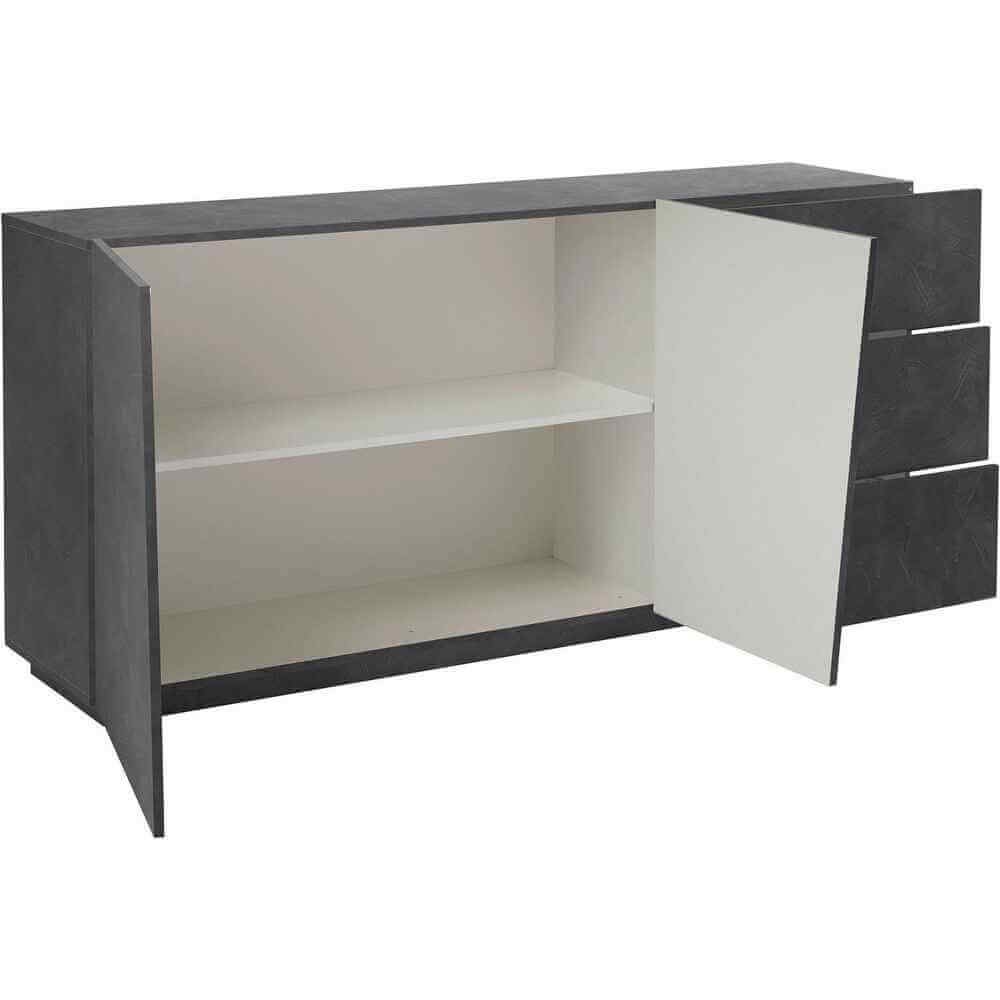 Madia 2 ante 3 cassetti per Soggiorno Moderna 180x43x86cm – GALAXIA