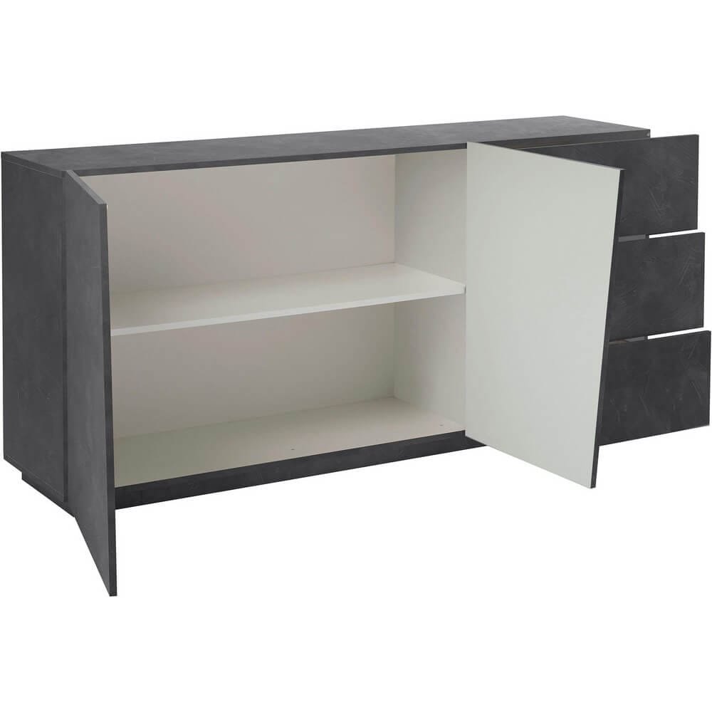 Madia 2 ante 3 cassetti per Soggiorno Moderna 180x43x86cm – GALAXIA