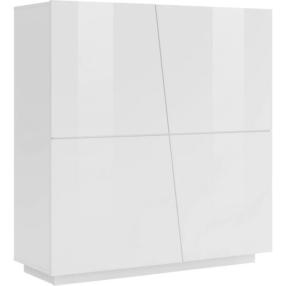 Madia alta 4 ante per Soggiorno Moderna 120x43x126cm – GALAXIA