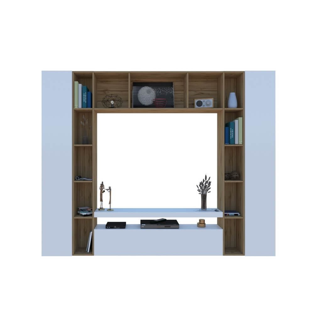 Parete Attrezzata Moderna per Soggiorno 270X35X210cm – CHRONOS