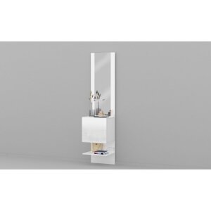 Mobile ingresso con Scarpiera e specchio 45x35x191cm – PHOENIX