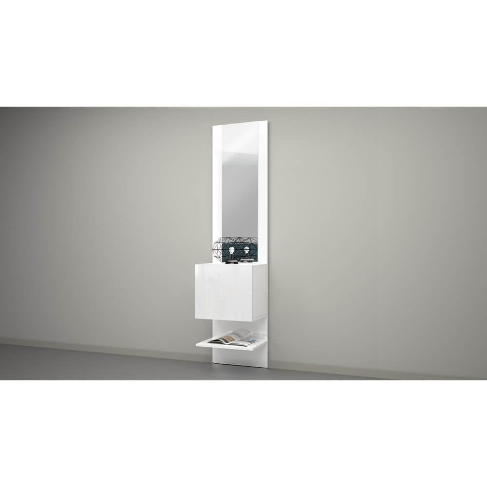 57000246_KOMPACT_AMB2 Mobile ingresso con Scarpiera e specchio 45x35x191cm – PHOENIX