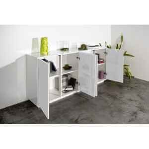 62009211_BLOOM_AMB2 Madia 4 ante per Soggiorno Moderna 180,1×41,4x86cm – ENIGMA